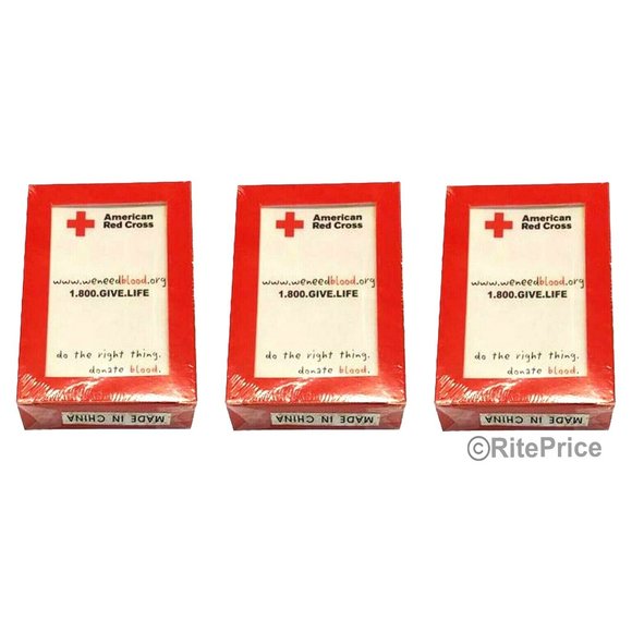 American Playing Cards Red Cross Vintage Regular excellent condition (3 Pack) - Picture 2 of 9